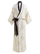 Matchesfashion.com Mame Kurogouchi - Floral Fil Coup Silk Blend Kimono Coat - Womens - White Multi
