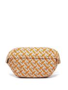 Matchesfashion.com Burberry - Tb Print Twill Belt Bag - Womens - Orange Multi