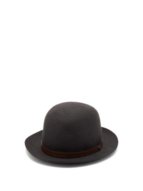 Matchesfashion.com Borsalino - Traveller Felt Bowler Hat - Mens - Grey