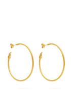 Matchesfashion.com Alighieri - Il Leone Large Gold Plated Hoop Earrings - Womens - Gold