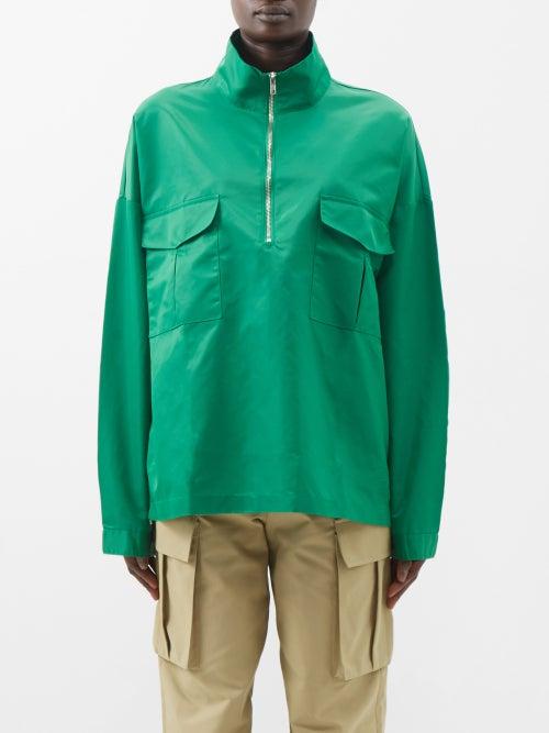 The Frankie Shop - Kevin Half-zip Jacket - Womens - Green