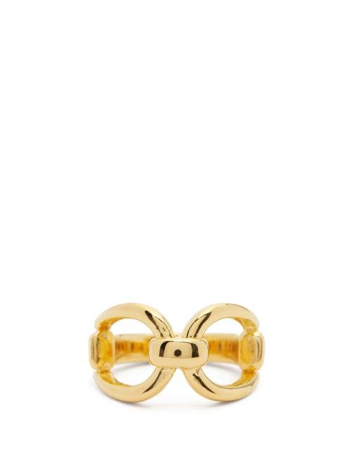 Matchesfashion.com Sophie Buhai - 18kt Gold-vermeil Horsebit Ring - Womens - Gold