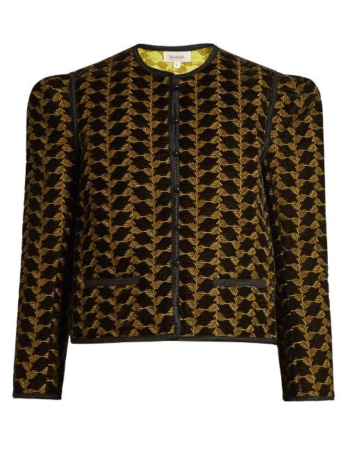 Isa Arfen Embroidered Velvet Jacket