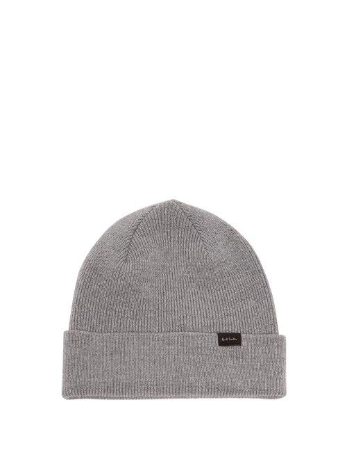 Matchesfashion.com Paul Smith - Wool Beanie Hat - Mens - Grey