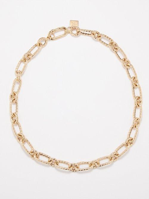 Lauren Rubinski - Chain-link 14kt Gold Necklace - Womens - Yellow Gold