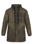 Tomas Maier Bleached-effect Hooded Coat