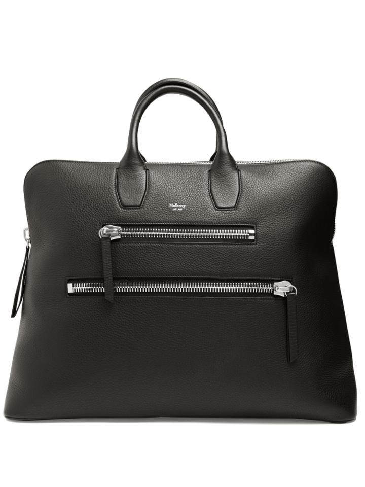Mulberry Chunky-zip Grained-leather Holdall