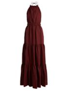 On The Island Cobra Halterneck Linen Dress