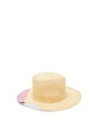 Matchesfashion.com Reinhard Plank Hats - Nueu Two Tone Straw Hat - Womens - Pink Multi