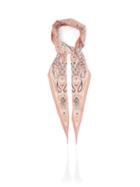 Matchesfashion.com Acne Studios - Varana Paisley-print Cotton-blend Poplin Scarf - Womens - Pink