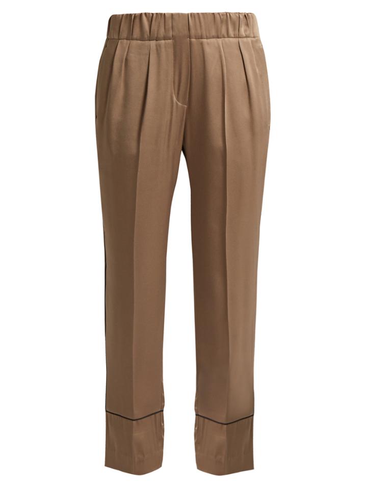 Brunello Cucinelli Satin Trousers