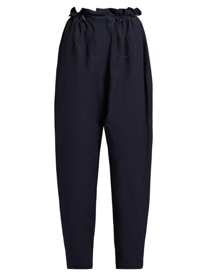 Stella Mccartney Paperbag-waist Tapered Trousers