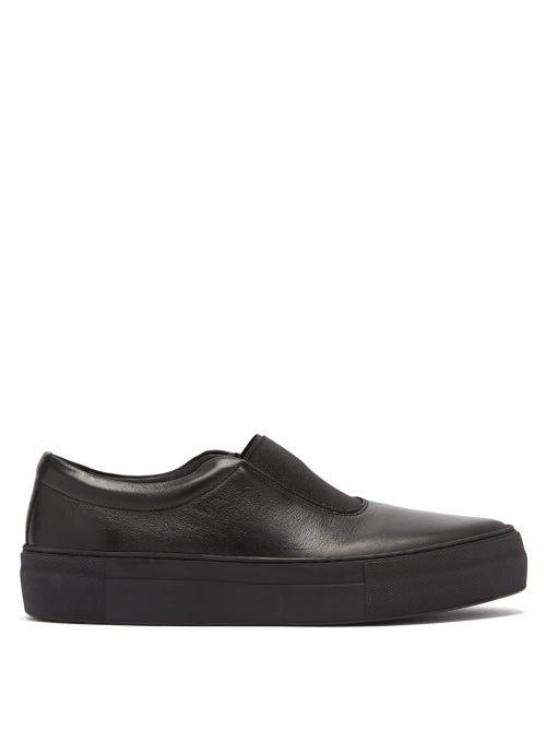 Matchesfashion.com Primury - Basal Leather Slip-on Trainers - Womens - Black
