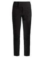 Isabel Marant Ovida Cropped Flared Cotton-blend Trousers