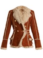 Balmain Oversized-lapel Shearling Jacket