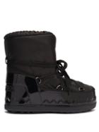 Matchesfashion.com Bogner - Trois Valles Lace-up Faux Fur-lined Snow Boots - Womens - Black