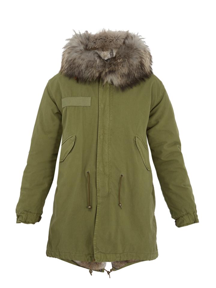 Mr & Mrs Italy Fur-lined Cotton-canvas Parka