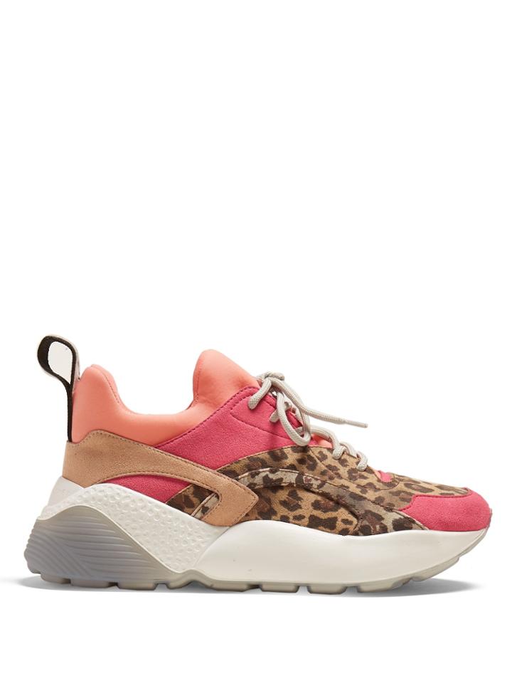 Stella Mccartney Eclypse Leopard-print Low-top Trainers