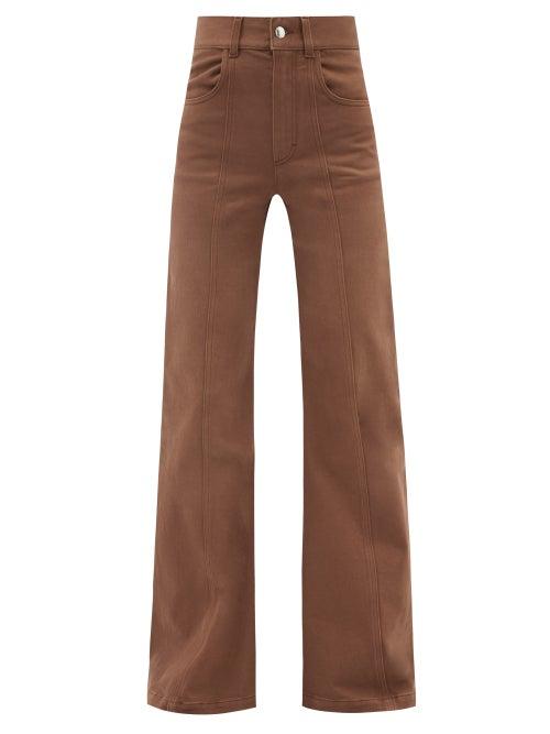 Chlo - High-rise Wide-leg Jeans - Womens - Brown