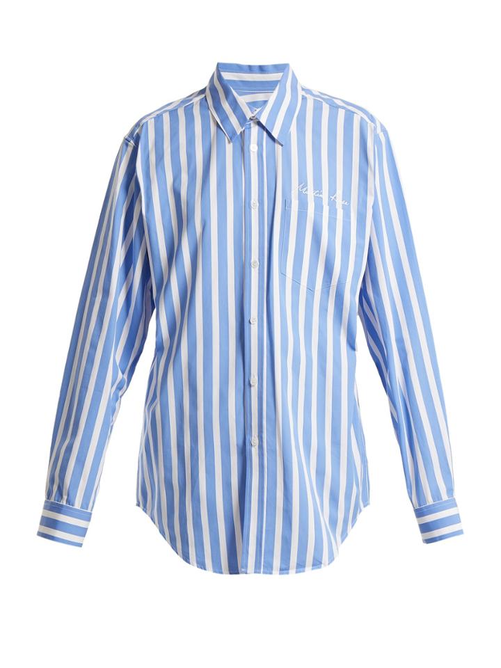 Martine Rose Striped Cotton Shirt