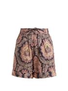Isabel Marant Ibo Floral-print Cotton Shorts