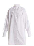 The Row Darma Tie-neck Cotton-poplin Shirt