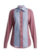 Matchesfashion.com Vivienne Westwood - Contrast Patchwork Cotton Shirt - Womens - Multi