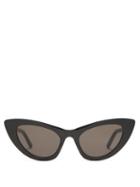 Matchesfashion.com Saint Laurent - Lily Cat Eye Acetate Sunglasses - Womens - Black