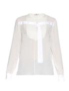 Edun Long-sleeved Silk-chiffon Blouse