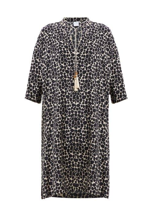 Matchesfashion.com Max Mara Beachwear - Nizza Dress - Womens - Black Print