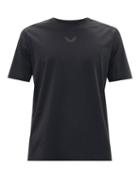 Mens Activewear Castore - Logo-print Technical-jersey T-shirt - Mens - Black