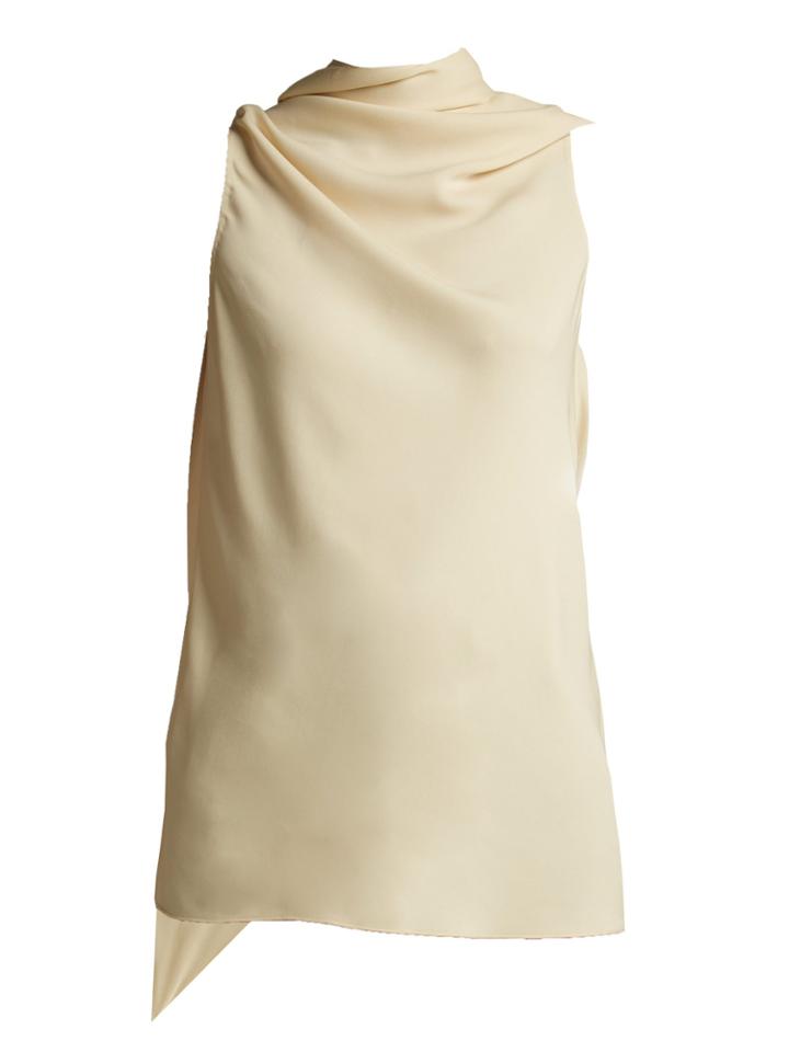 Jil Sander Fonte Draped Crepe Top