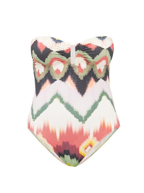 Eres - Pirogue Bandeau Swimsuit - Womens - Multi Stripe