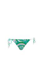 Ladies Beachwear Emilio Pucci - Printed Triangle Bikini Briefs - Womens - Green