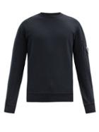Matchesfashion.com C.p. Company - Goggle-lens Cotton-jersey Sweatshirt - Mens - Black