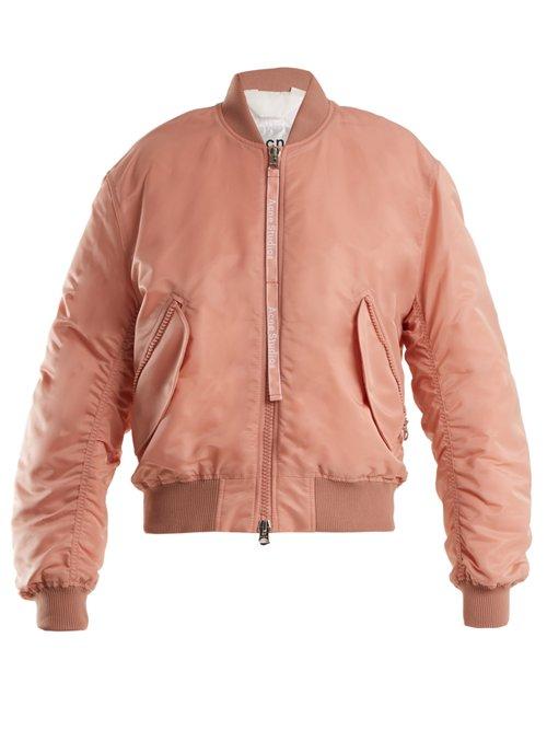 Matchesfashion.com Acne Studios - Clea Padded Bomber Jacket - Womens - Pink