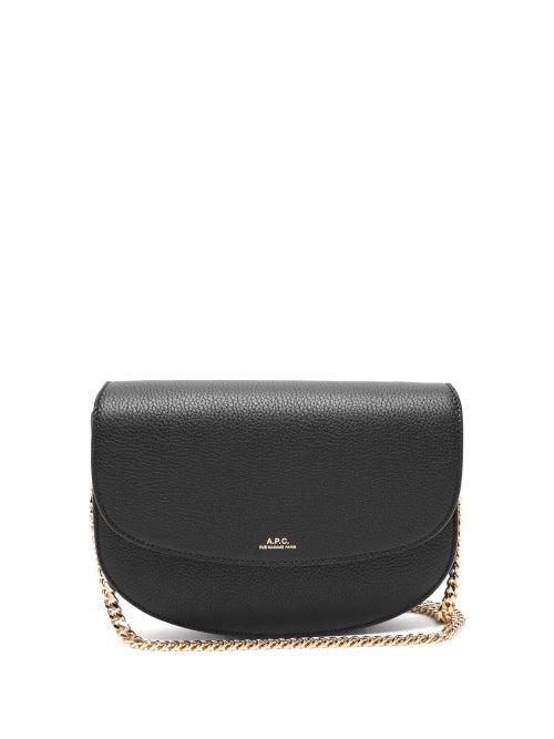 Matchesfashion.com A.p.c. - Geneve Grained Leather Cros Body Bag - Womens - Black