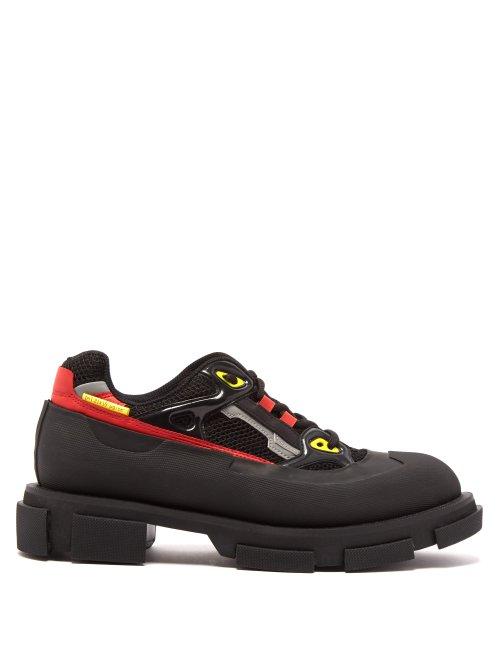 Matchesfashion.com Both - Gao Mesh And Rubber Exaggerated Sole Trainers - Mens - Black Multi