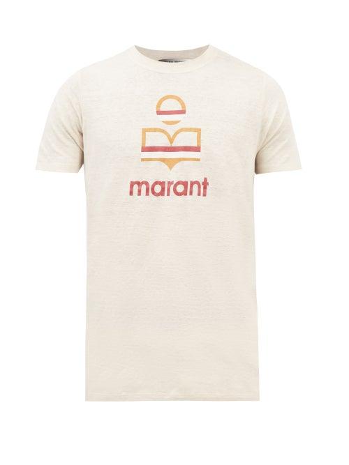 Isabel Marant - Karman Linen T-shirt - Mens - Cream