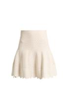 Alexander Mcqueen Lace-jacquard Mini Skirt