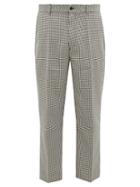 Matchesfashion.com Hope - Cut Cropped Houndstooth Trousers - Mens - Black Multi