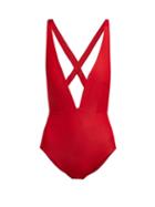 Matchesfashion.com Haight - Marina Tie Back Swimsuit - Womens - Red