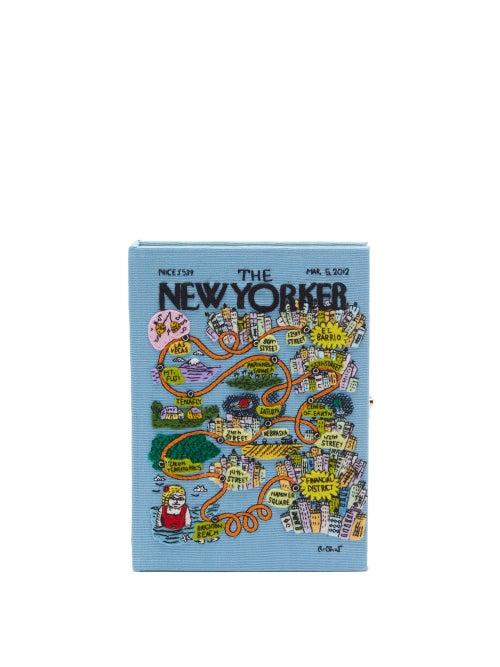 Matchesfashion.com Olympia Le-tan - The New Yorker Embroidered Clutch - Womens - Beige