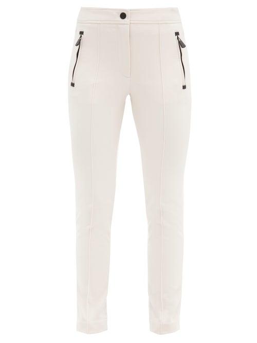 Matchesfashion.com Moncler Grenoble - Sportivo Slim-fit Twill Ski Trousers - Womens - Light Pink