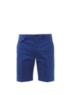Matchesfashion.com Incotex - Royal Batavia Cotton-blend Twill Chino Shorts - Mens - Light Blue