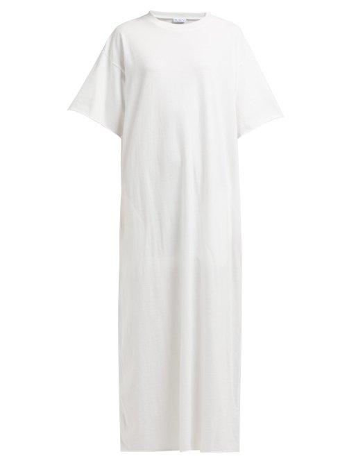 Matchesfashion.com Raey - Jersey Maxi T Shirt Dress - Womens - White
