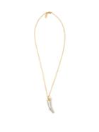 Matchesfashion.com Chlo - Crystal-embellished Tooth Necklace - Womens - Silver