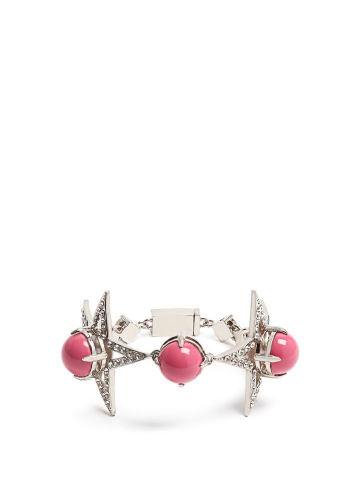 Miu Miu Star Bead And Crystal-embellished Bracelet