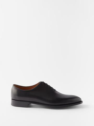 Edward Green - Newbury Leather Derby Shoes - Mens - Black