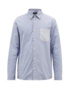 Matchesfashion.com A.p.c. - Marine Striped Cotton Shirt - Mens - Blue